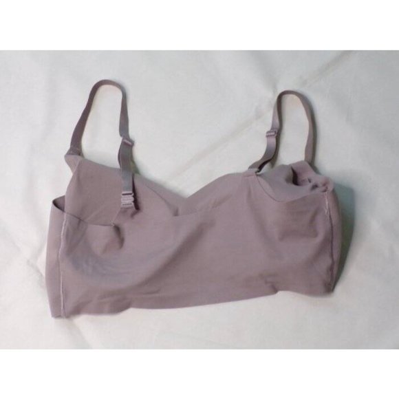 SOLD TRUE & CO. Convertible  Boost Triangle Wireless Bra Mink Large NEW - Picture 9 of 12